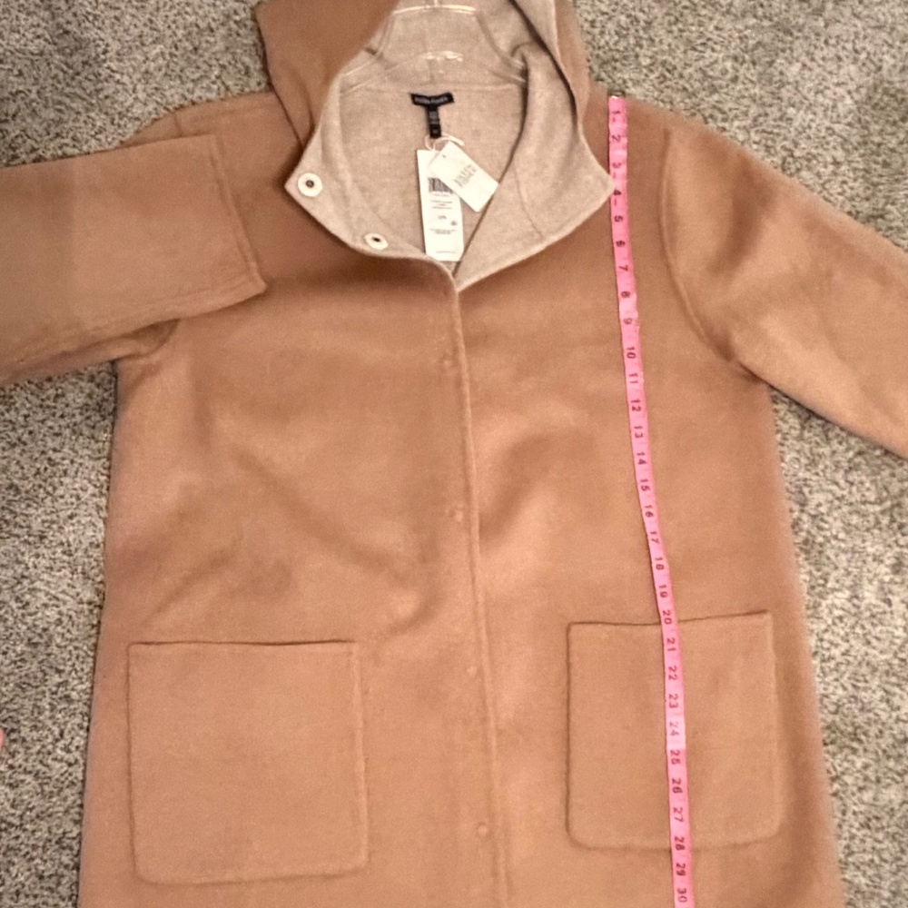 NWT Eileen Fisher Honey Hooded Coat Size L - Picture 5 of 7